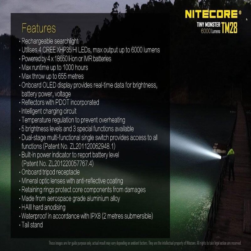 Nitecore TM28 LED Flashlight 6000 Lumens Best Price in Dubai