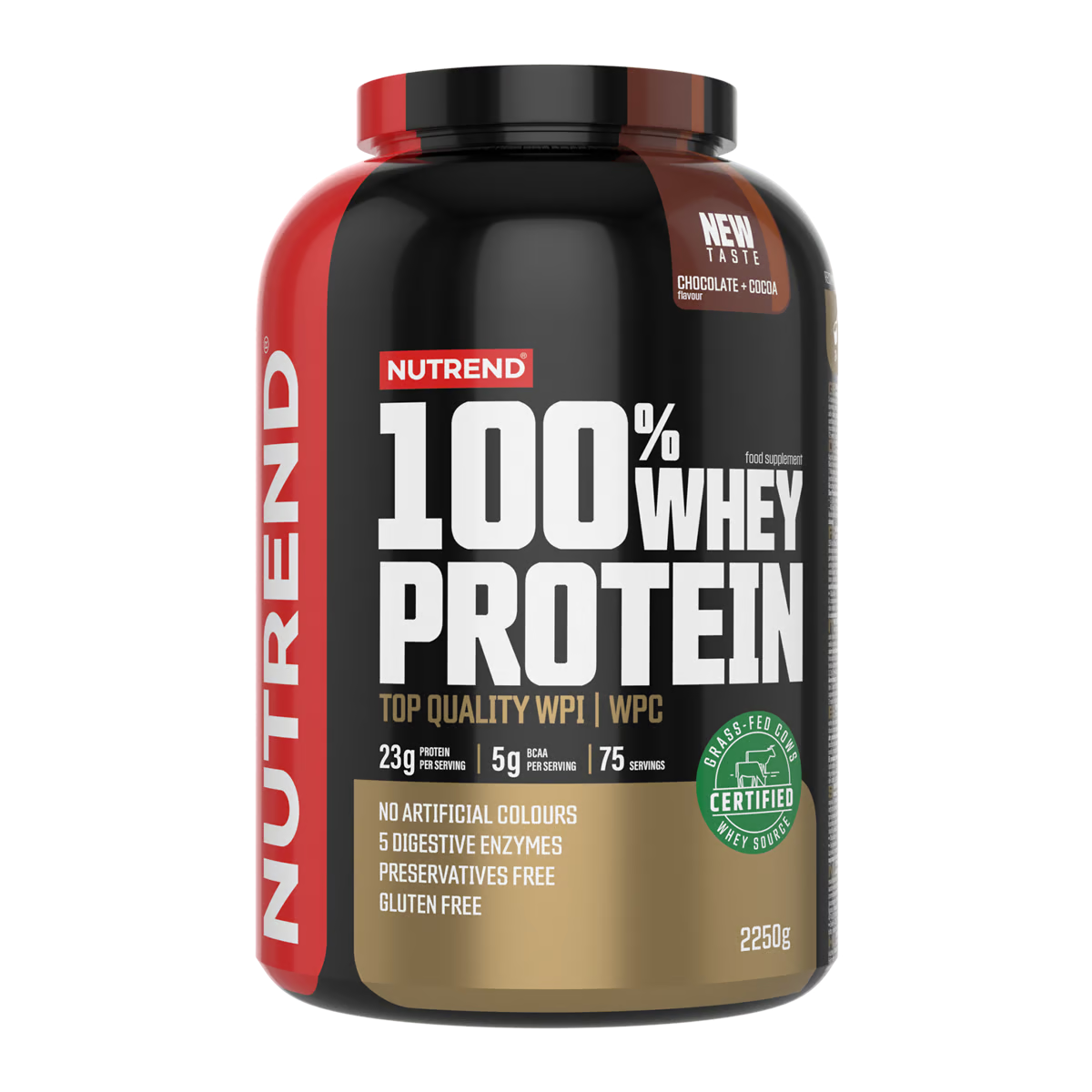 Nutrend 100% Whey Protein 2250 G - Chocolate N Cocoa