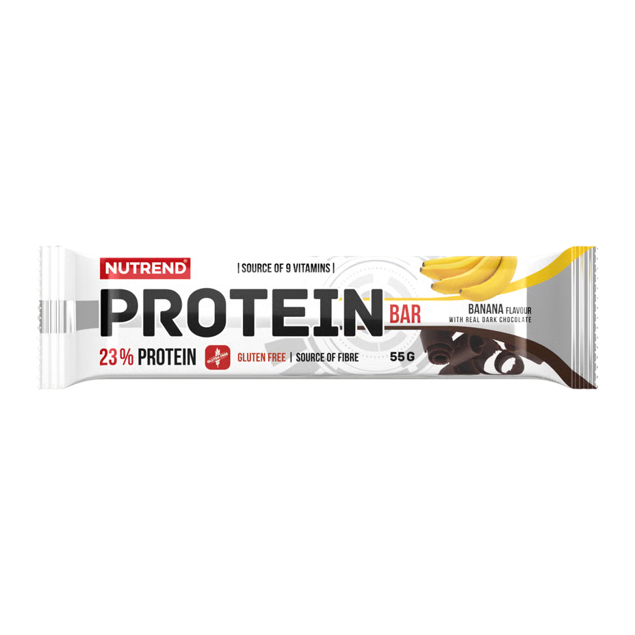 Nutrend High Protein Bar 55 G - Banana in Dark Chocolate x 10 Bars