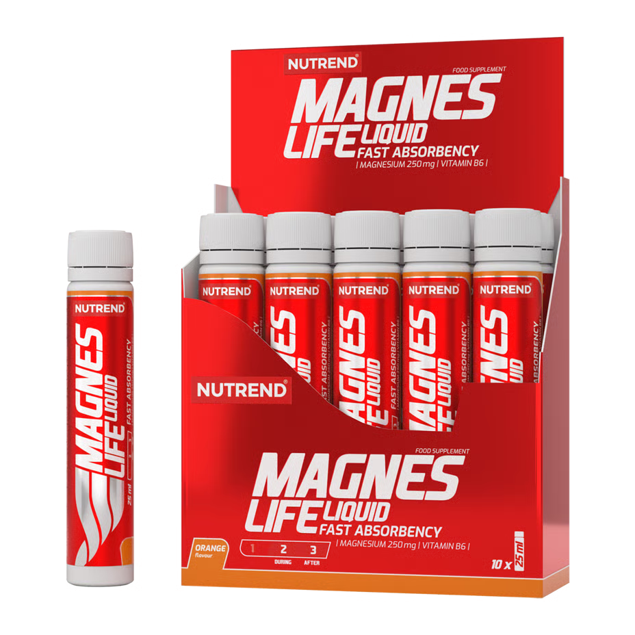 Nutrend Magneslife Liquid Magnesium Shot 25 ml 10 Pcs in Box - Orange
