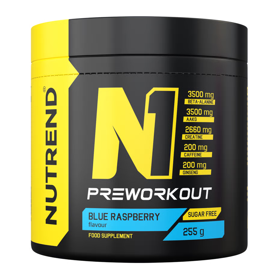 Nutrend N1 Pre Workout Supplement 255 G - Blue Raspberry