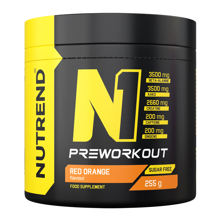 Nutrend N1 Pre Workout Supplement 255 G - Red Orange