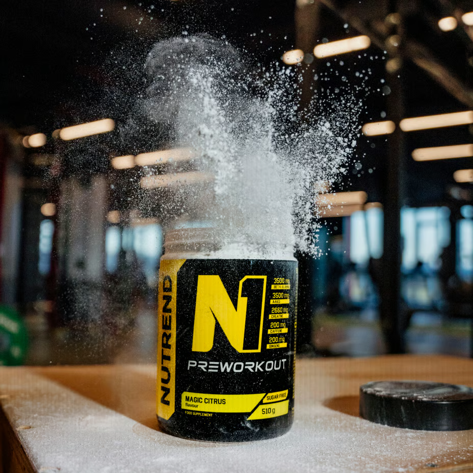 Nutrend N1 Pre Workout Supplement 510 G - Tropical Candy Best Price in Abu Dhabi