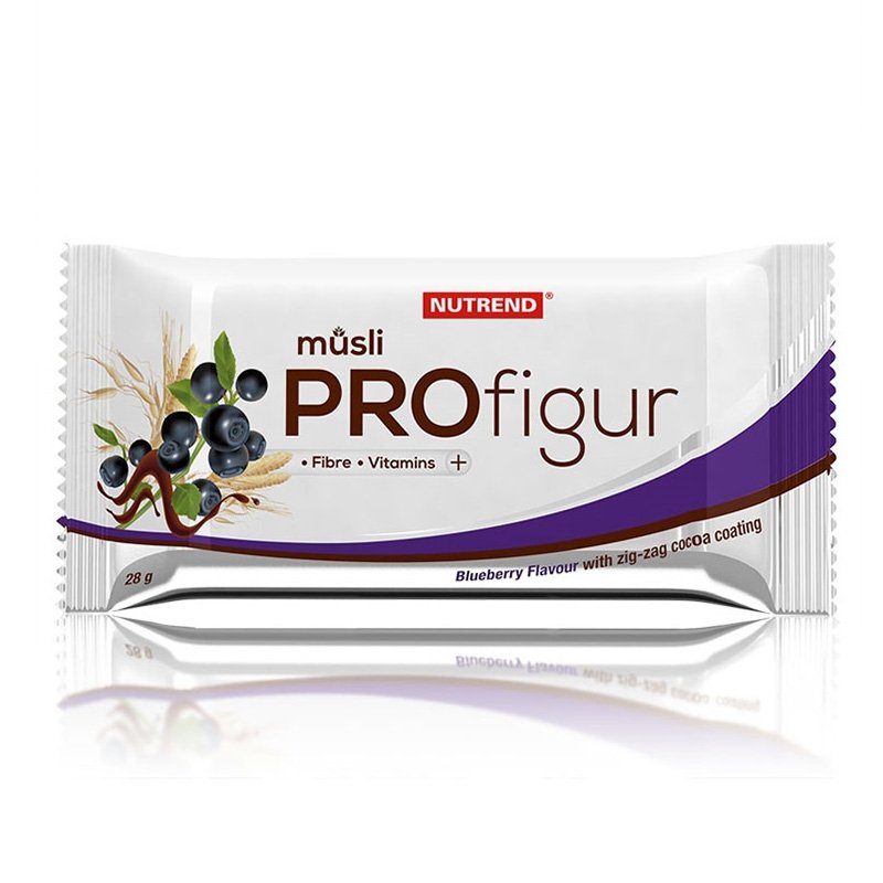 Nutrend Profigur MÃ¼sli With Zig-Zag Coating 28 G - Blueberry Best Price in UAE