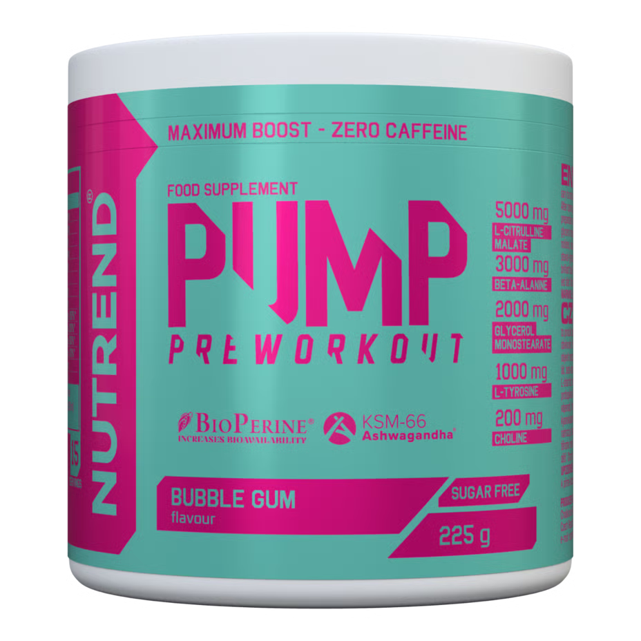 Nutrend Pump Pre Workout 225 G - Bubble Gum