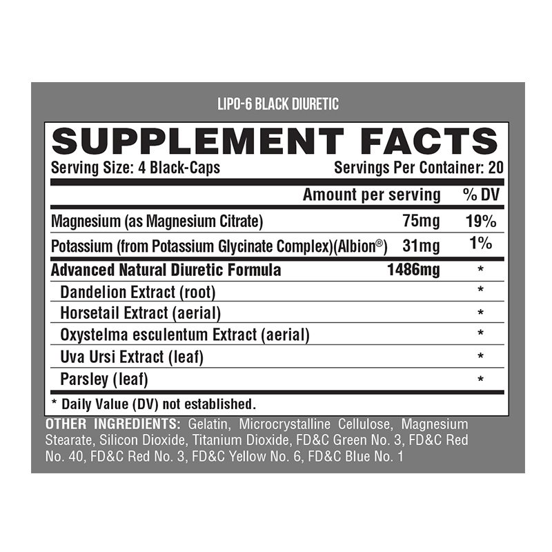 Nutrex Lipo 6 Black Diuretic 80 Caps Best Price in UAE