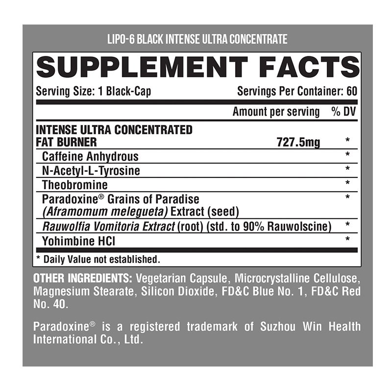 Nutrex Lipo 6 Black Intense UC 60 Caps Best Price in UAE
