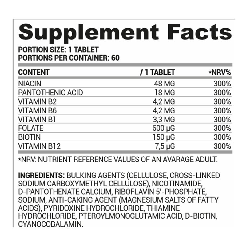 Nutriversum Vita Vitamin B Complex 60 Tabs Best Price in Dubai