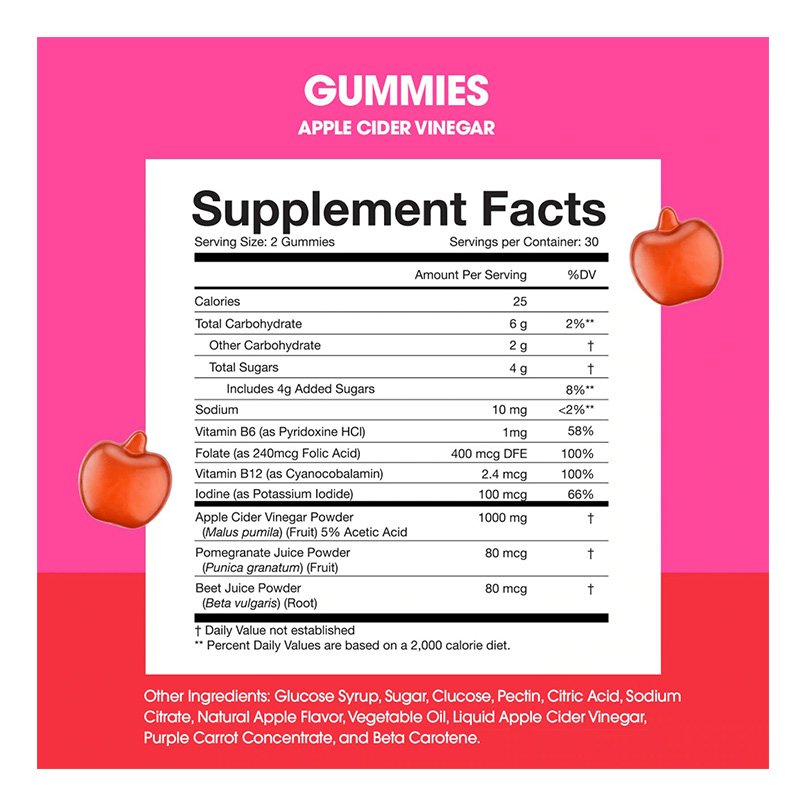 Obvi Apple Cider Vinegar Gummies 60 Best Price in Abu Dhabi