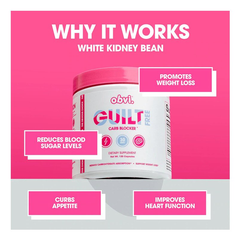 Obvi Guilt Free Carb Blocker 120 Capsules Best Price in Dubai