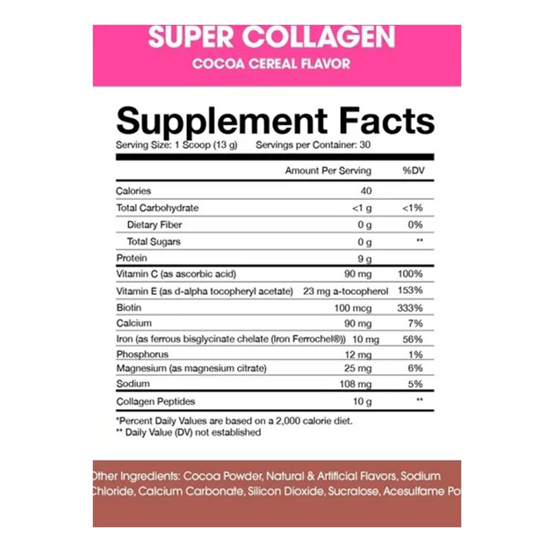Obvi Super Collagen Cocoa Cereal 384g Best Price in Abu Dhabi