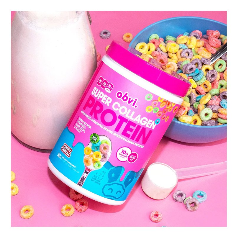 Obvi Super Collagen Fruity Cereal Cookies 384g Best Price in Abudhabi