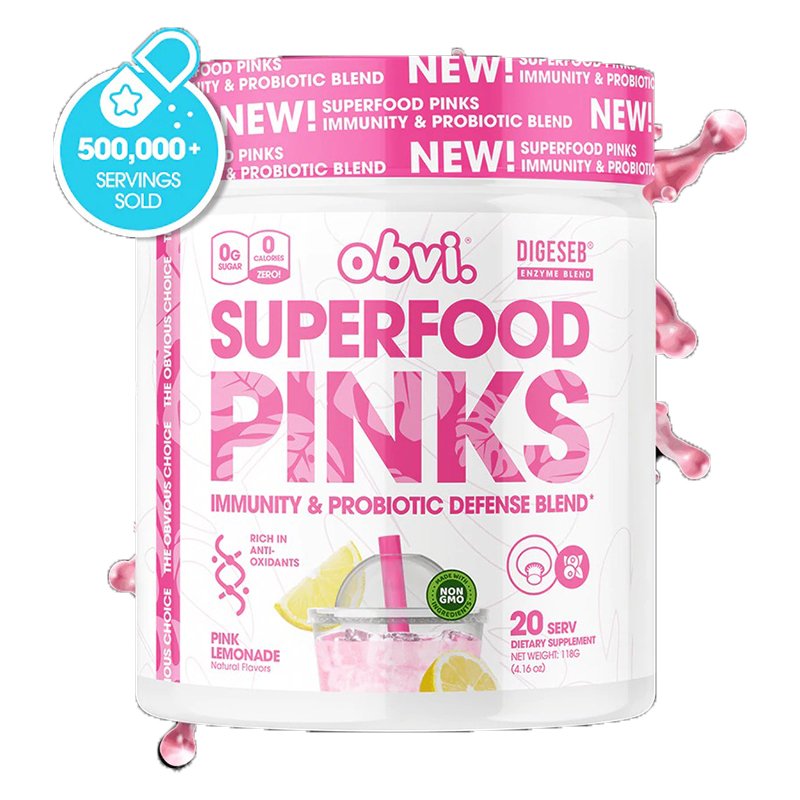 Obvi Superfoods Pinks Pink Lemonade 20 Serv Best Price in UAE