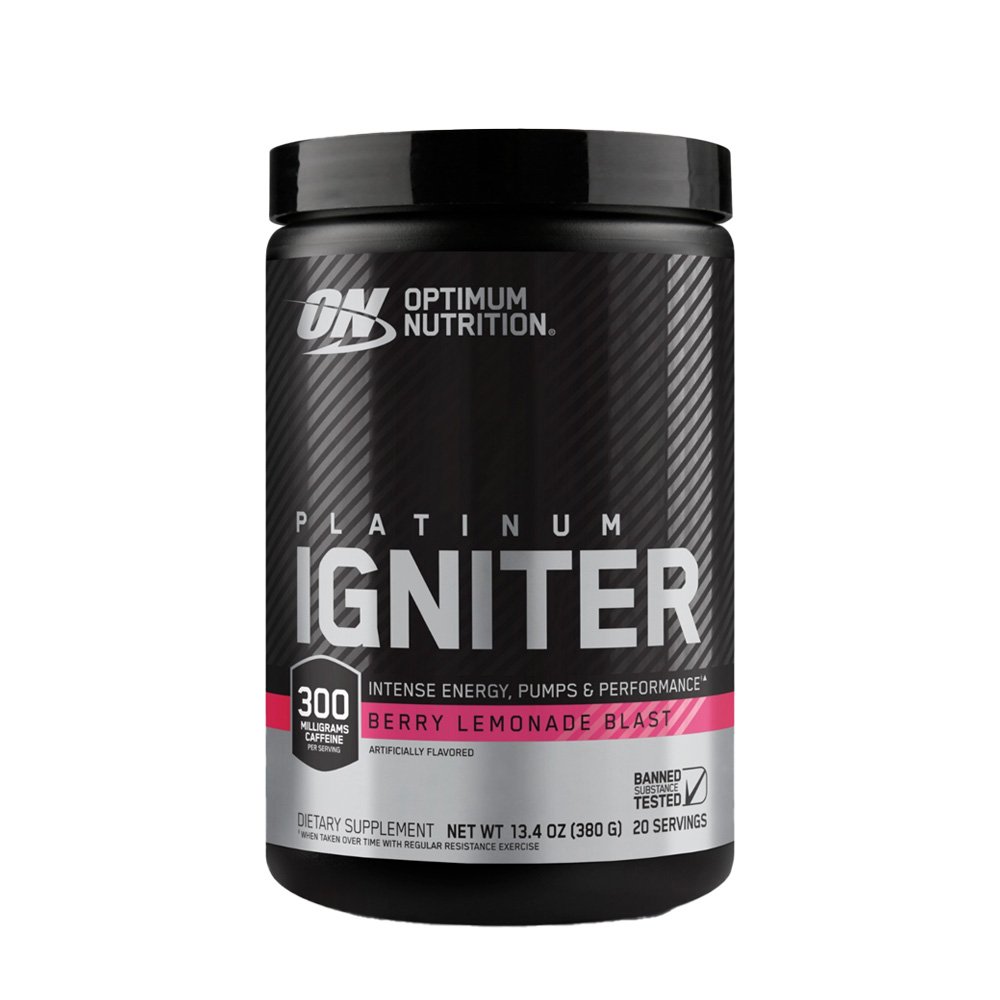 Optimum Nutrition Platinum Igniter 380 G - Berry Lemonade Blast
