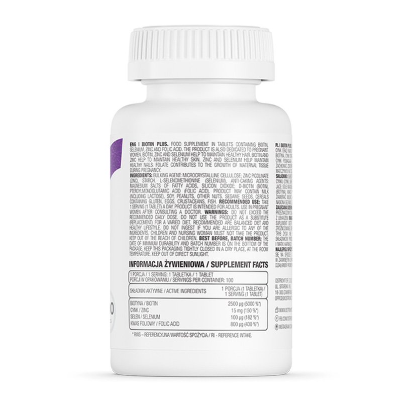 OstroVit Biotin Plus 100 tabs Best Price in Dubai