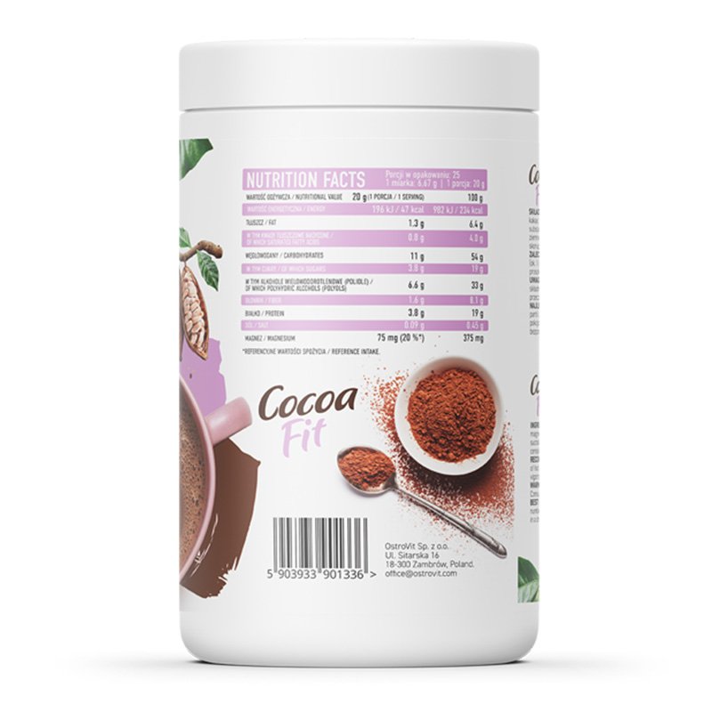 OstroVit Cocoa Fit 500 G - Cocoa Best Price in Dubai