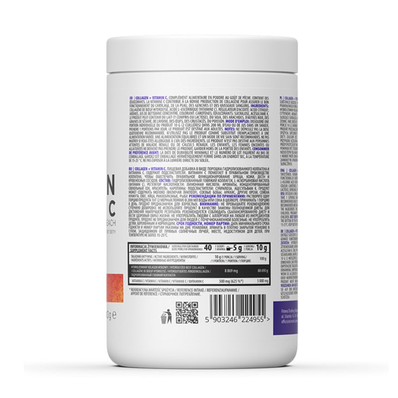 OstroVit Collagen + Vitamin C Peach 400 g Best Price in Dubai