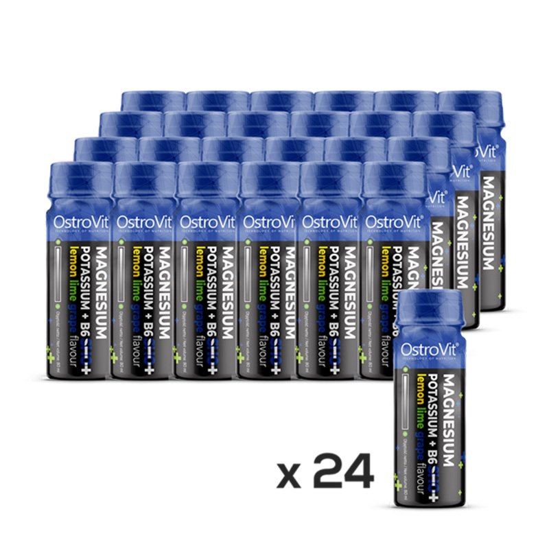 OstroVit Magnesium Potassium + B6 SHOT 80 ml*24 ampoules