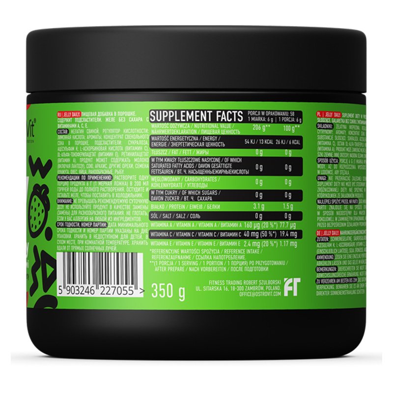 OstroVit Mr. Tonito Jelly Daily 350 G - Strawberry Kiwi Best Price in Dubai