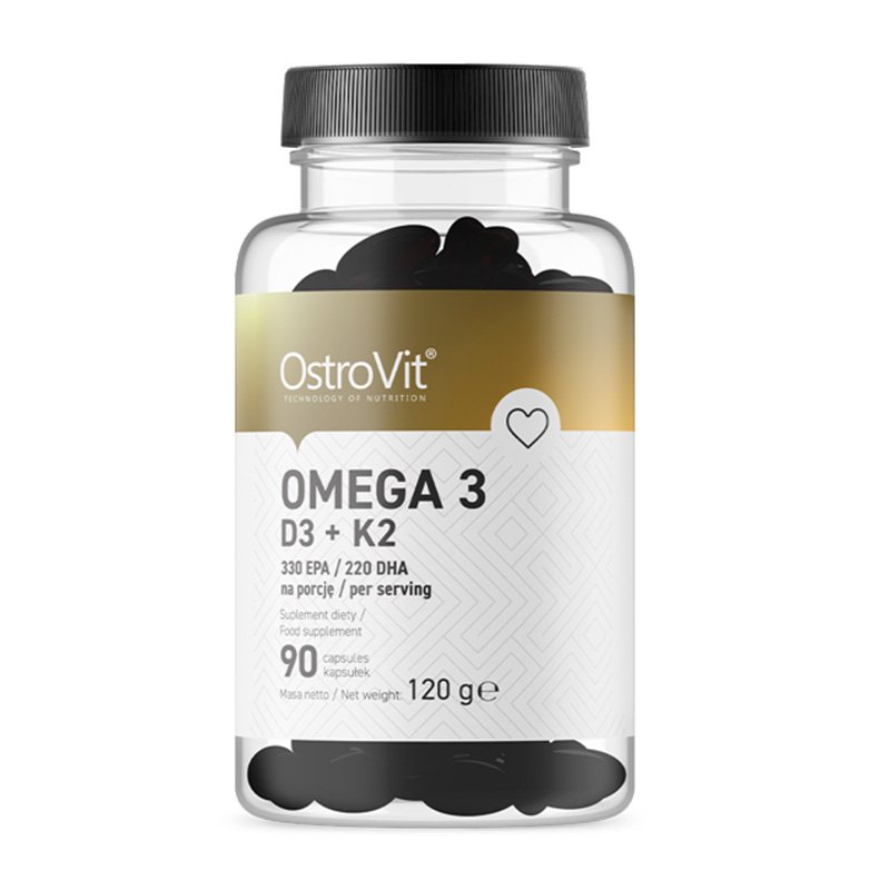 Ostrovit Omega 3 D3+K2 90 caps