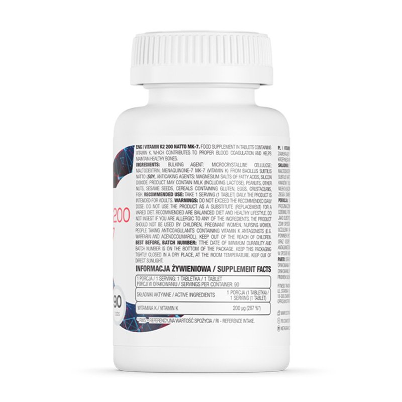 OstroVit Vitamin K2 200 Natto MK-7 90 tabs Best Price in Dubai