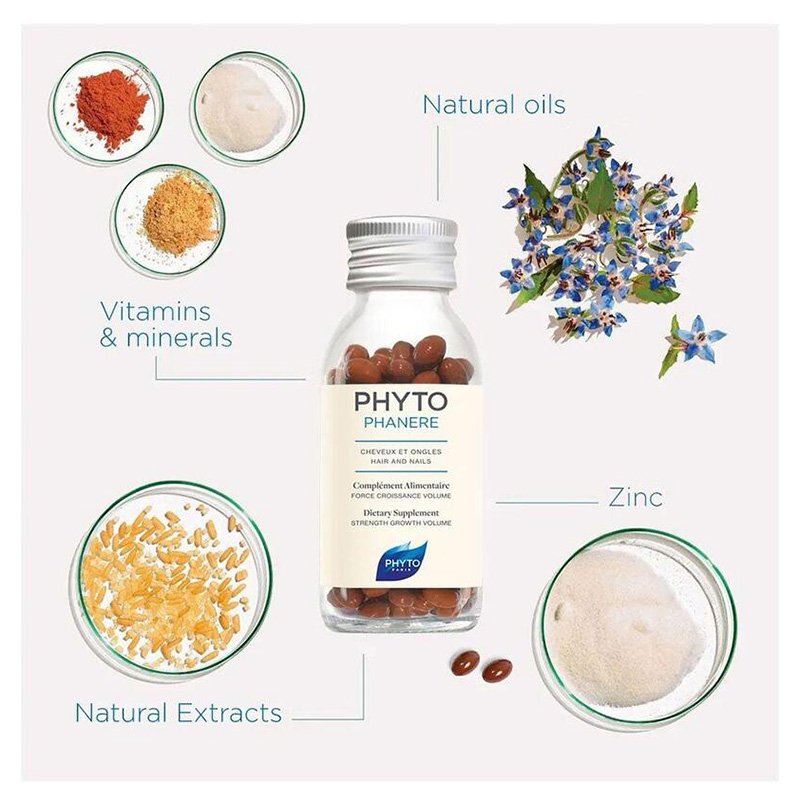 Phyto Phaners Cheveux Et Ongles Hair And Nails 120 Capsules Best Price in Dubai