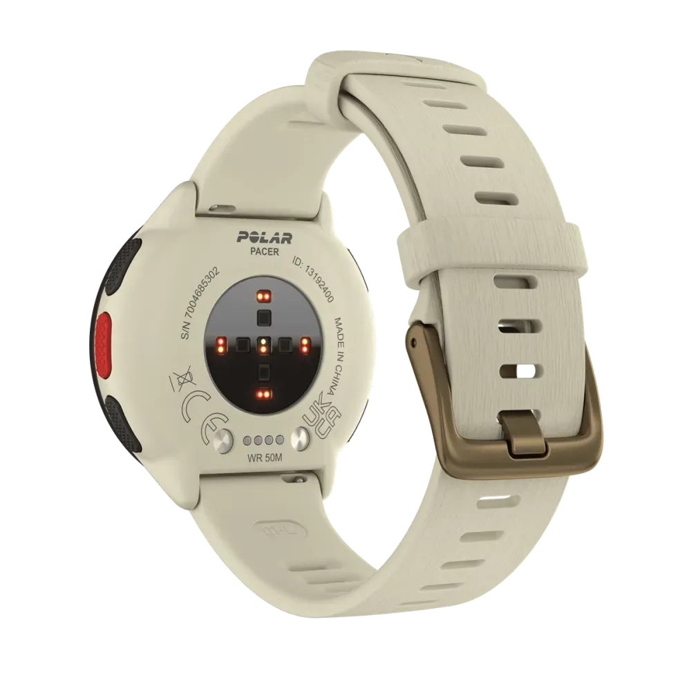 Polar Pacer GPS Sports Watch S-L 125-220 mm - Cloud White Best Price in Ajman