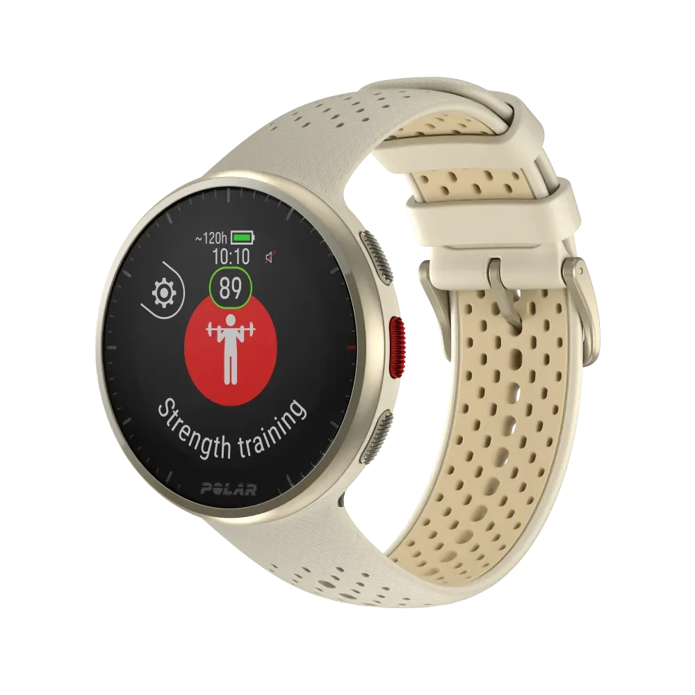 Polar Pacer Pro Advanced GPS Sports Watch S-L 120-210 mm - Gold Dust Best Price in Dubai