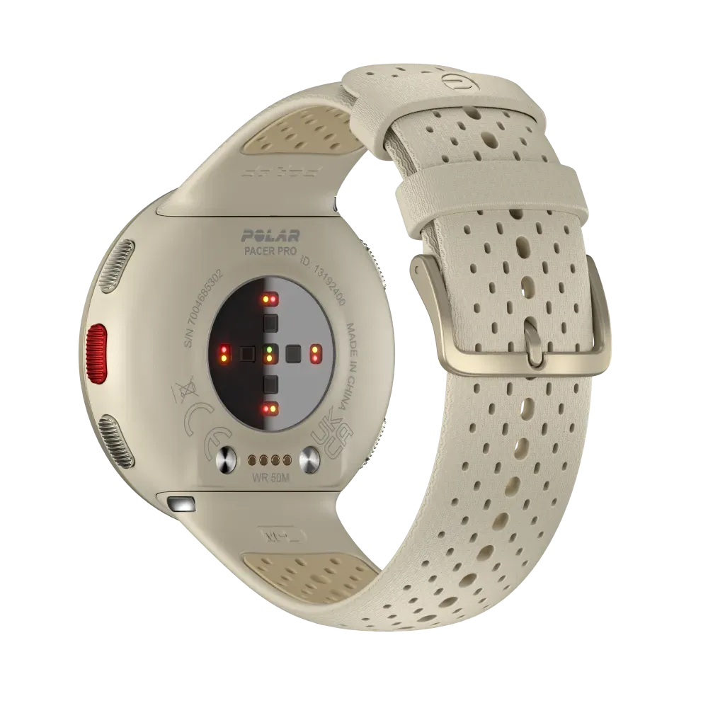 Polar Pacer Pro Advanced GPS Sports Watch S-L 120-210 mm - Gold Dust Best Price in Al Ain