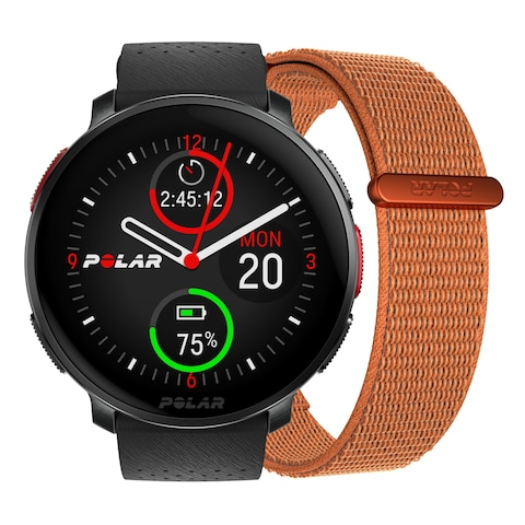 Polar Vantage V3 Premium Multisport Watch M-L - Night Black/Orange