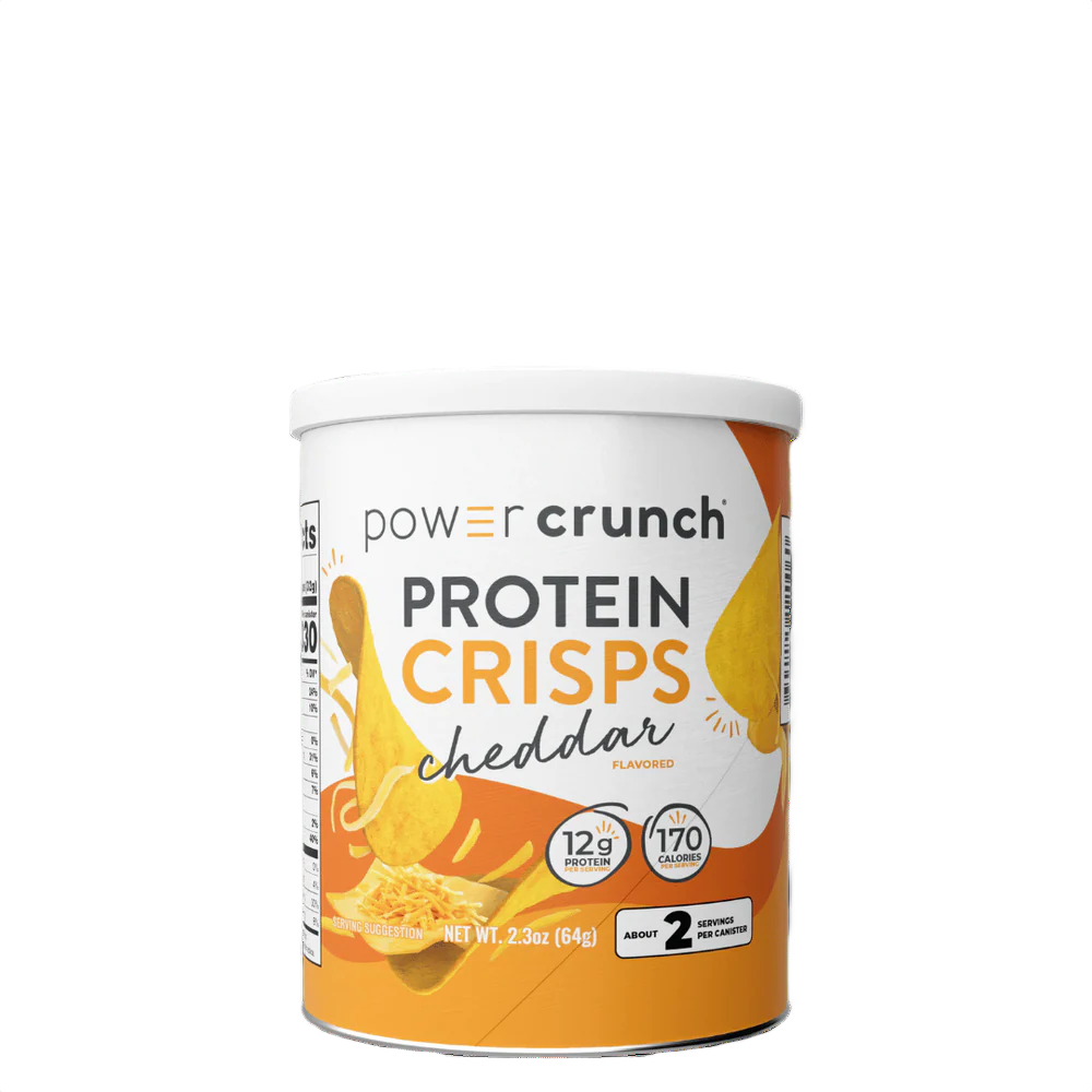 Power Crunch Protein Chips 60 G 4 Cans in Box - Cheddar