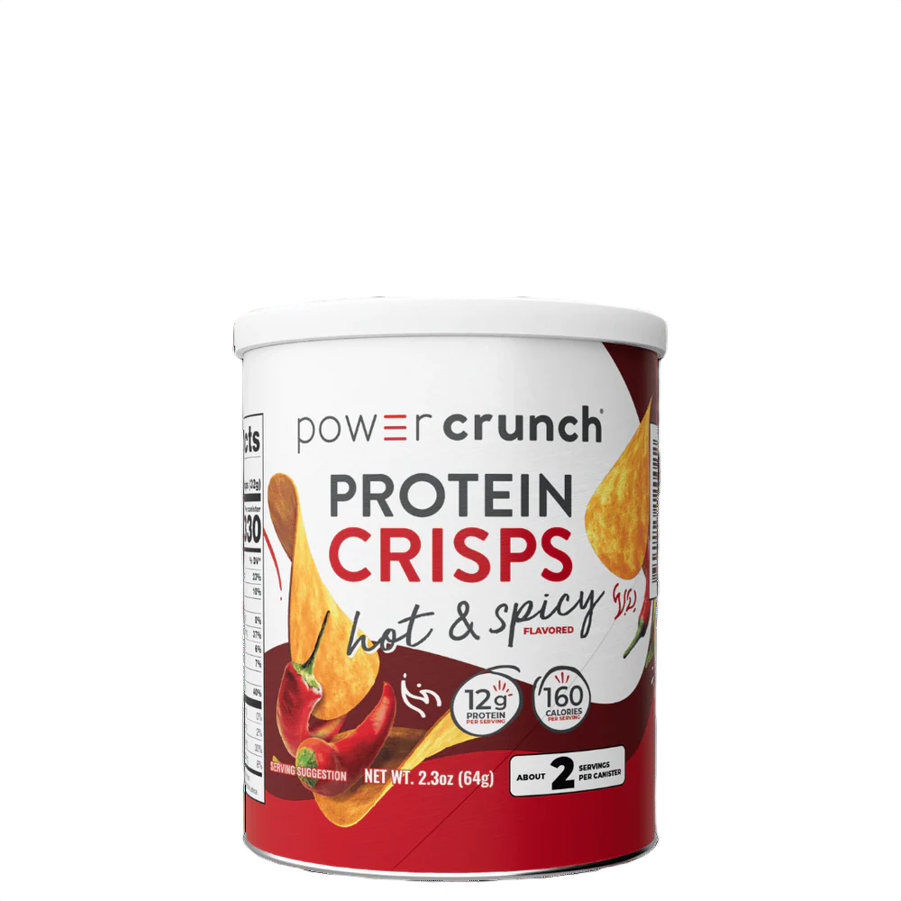 Power Crunch Protein Crisps 60 G 4 Cans in Box - Hot N Spicy