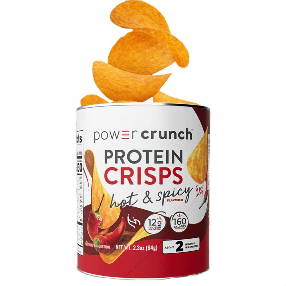Power Crunch Protein Crisps 60 G 8 Pcs in Box - Hot N Spicy Best Price in Dubai