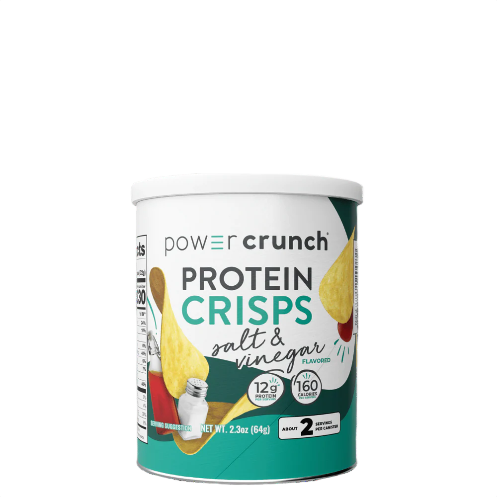 Power Crunch Protein Crisps 60 G 4 Cans Pack - Salt N Vinegar
