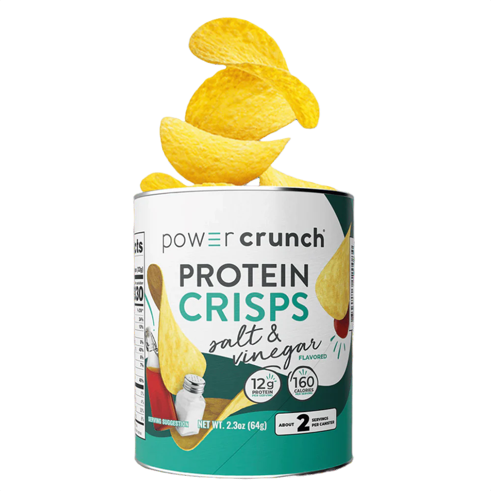 Power Crunch Protein Crisps 60 G 8 Pcs in Box - Salt N Vinegar