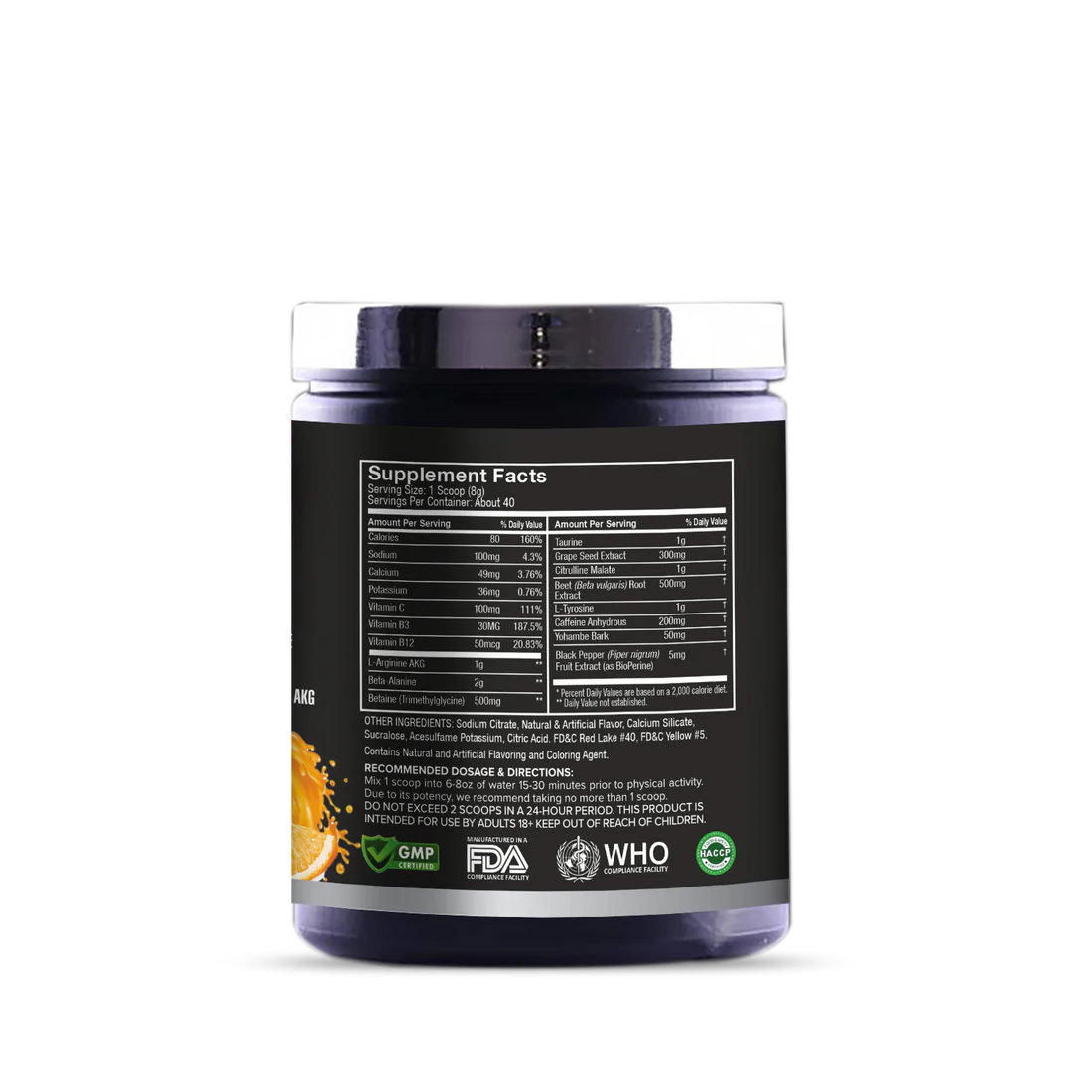 Pro Esthatic Nutrition NOX Pre Workout 40 Serving - Orange Crush Best Price in Dubai