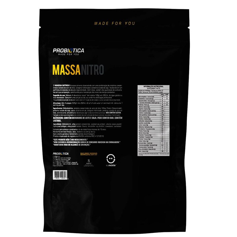 Probiotica Nitro Mass Refill 2.52Kg - Chocolate Best Price in Al Ain