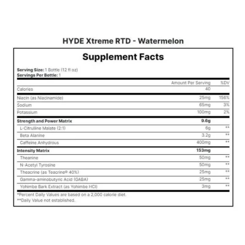 ProSupps Hyde Xtreme RTD Pre-Workout 356ml - Watermelon Best Price in Dubai
