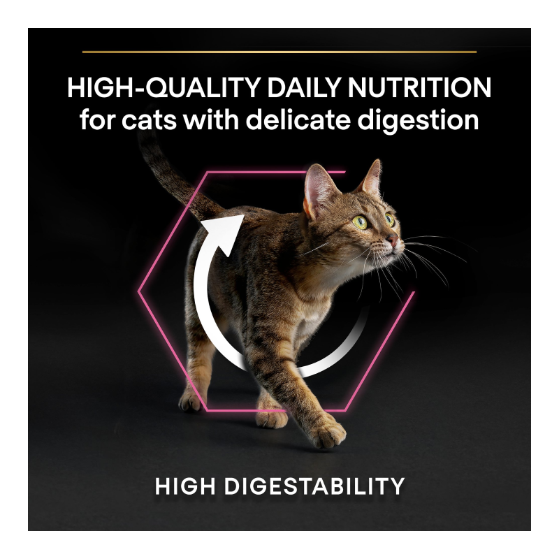Purina Pro Plan Adult Delicate Digestion Dry Cat Food with Turkey 10kg Best Price in Abu Dhabi