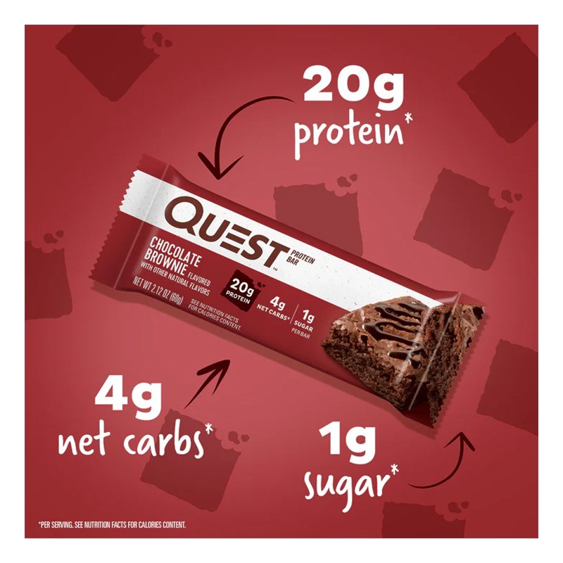 Quest Protein Bars 20 G 12 Pcs in Box - Chocolate Brownie Best Price in Al Ain