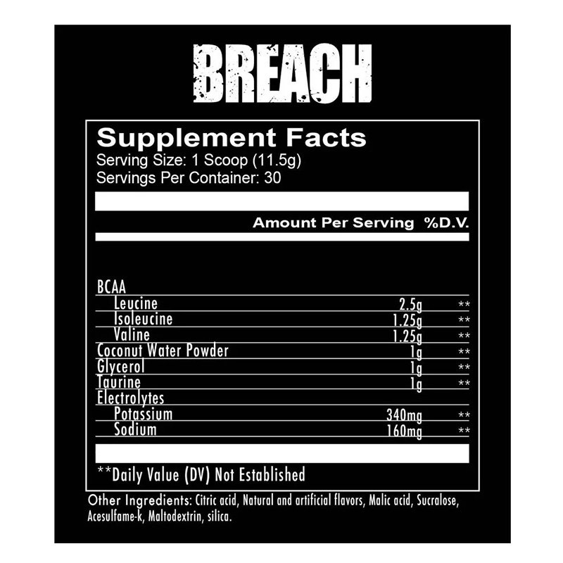 Redcon1 Breach Aminos Blue Lemonade 30 Servings Best Price in Dubai