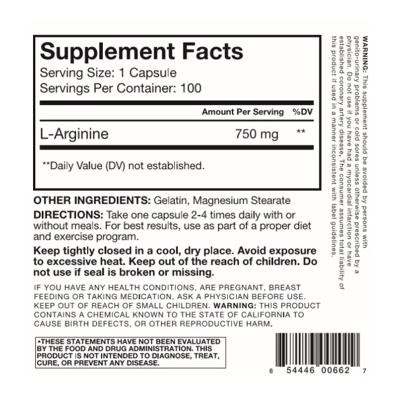 RSP L Arginine 800 mg 100 Caps Best Price in UAE