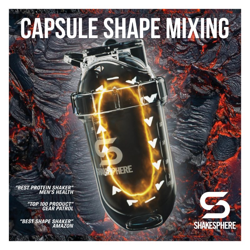 ShakeSphere Tumbler Original 700mls Frosted Black/Black Logo Best Price in Ajman