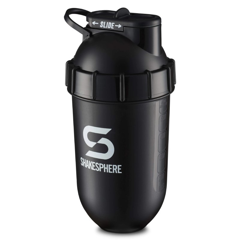 ShakeSphere Tumbler Original 700mls Glossy Black/White Logo