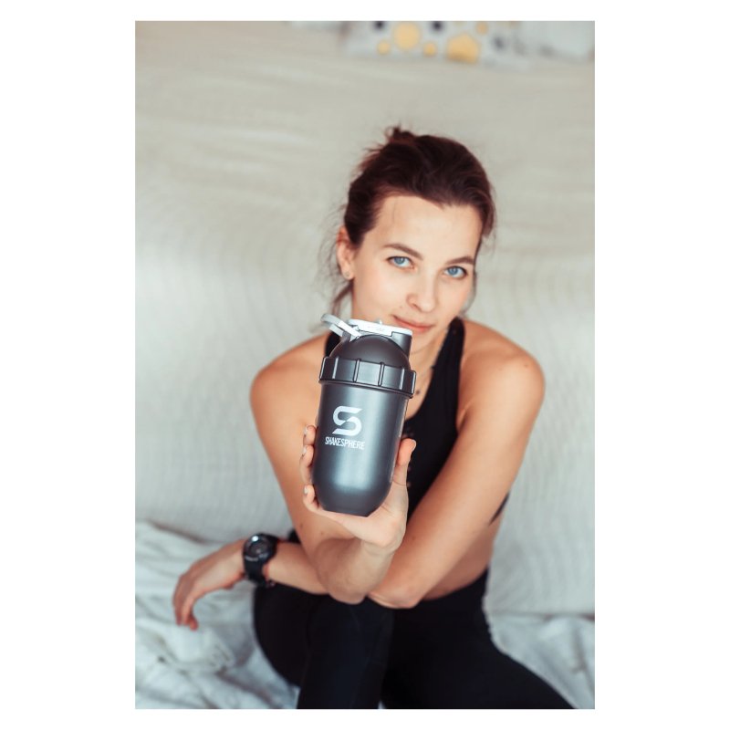 ShakeSphere Tumbler View 700mls Gun Metal/White Logo/Clear Window Best Price in Abu Dhabi