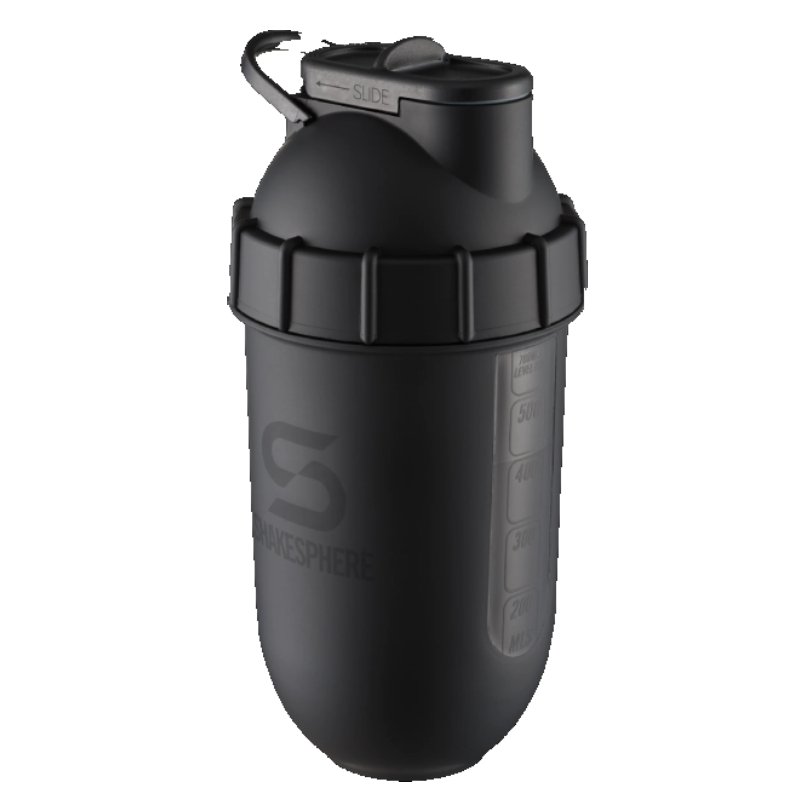 ShakeSphere Tumbler View 700mls Matte Black/ Black Window
