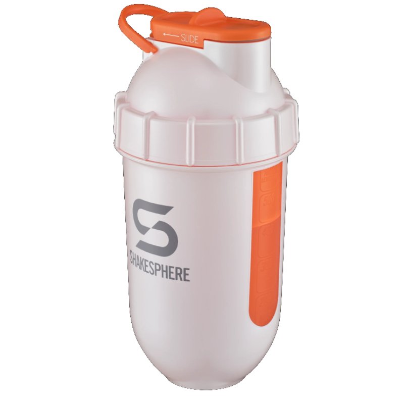 ShakeSphere Tumbler View 700mls Pearl White/Orange Window
