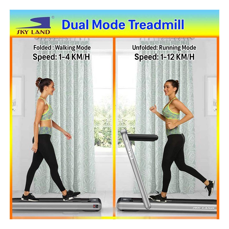 Sky Land 2 In 1 Treadmill Machine Walking Pad With Remote & Bluetooth Speaker Best Price in Abu Dhabi