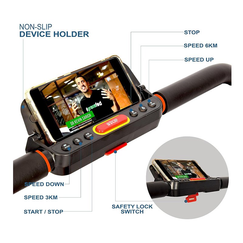 Sky Land Fitness Slim Treadmill 2 in 1 Black Best Price in Al Ain