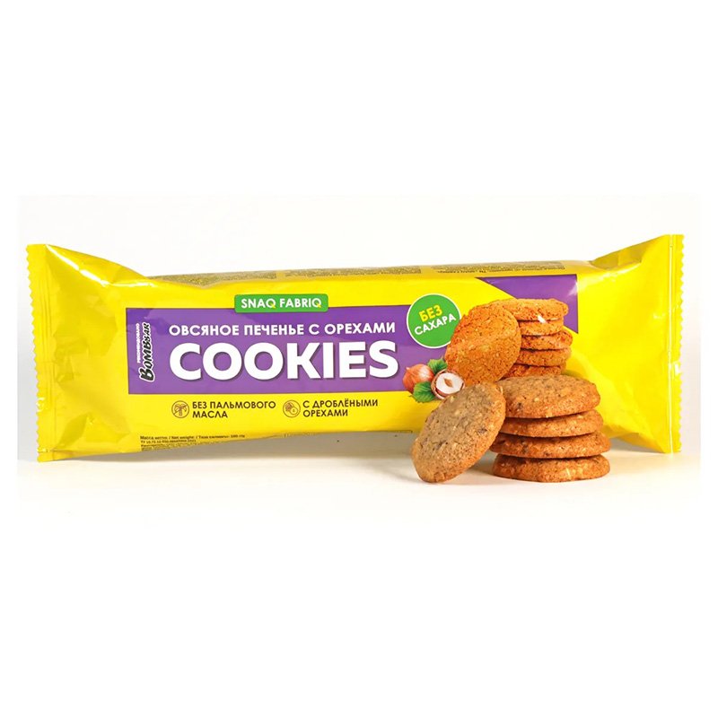 Snaq Fabric Oatmeal Cookies Hazelnut 180 g x 9 in Box Best Price in Dubai